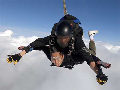 tandem skydiving Alberta